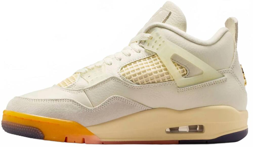 NEW NIKE women's air jordan 4 retro shoes in coconut milk/multi-color